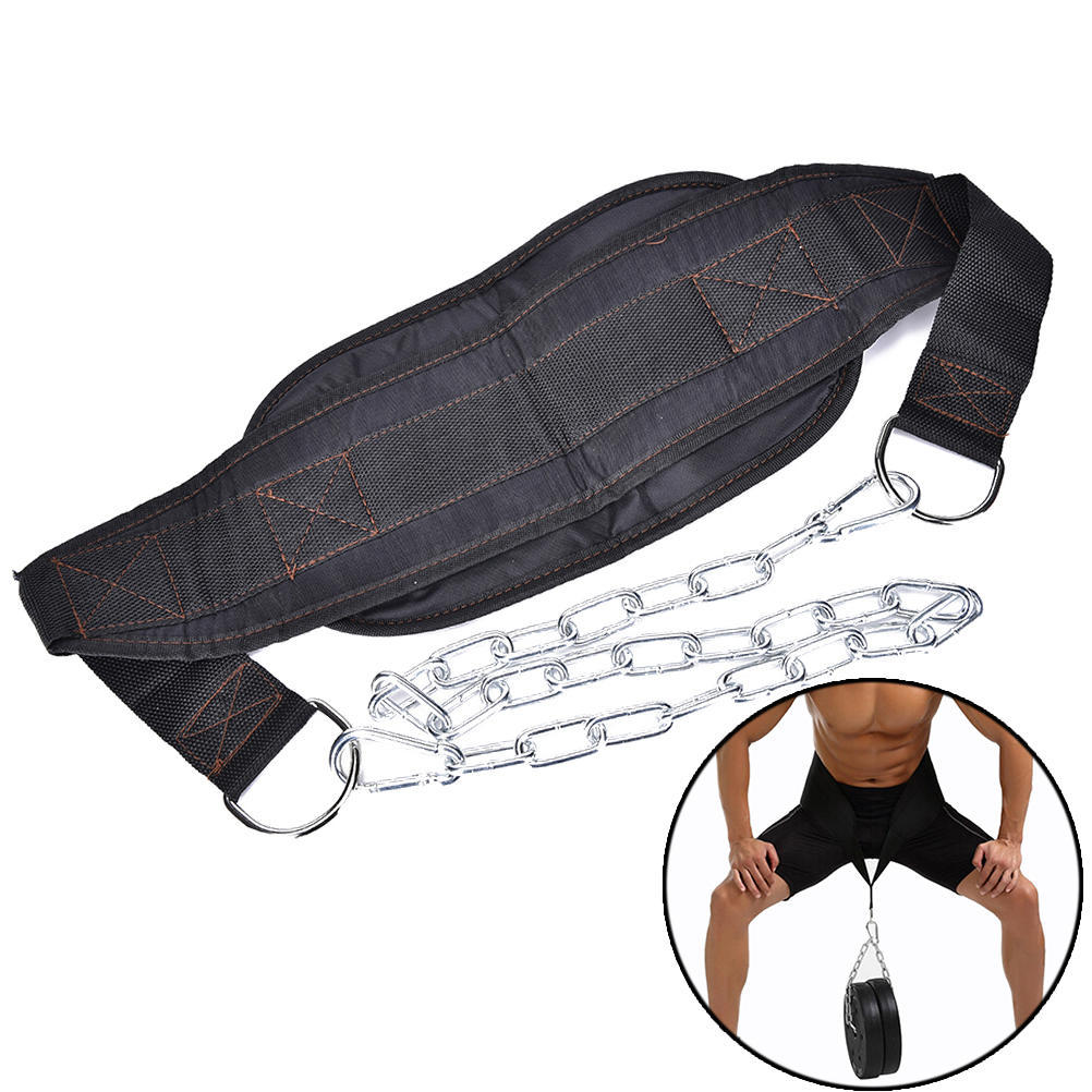 Drop Shipping Dip Belt Weight Lifting Gym Body Waist Strength Training