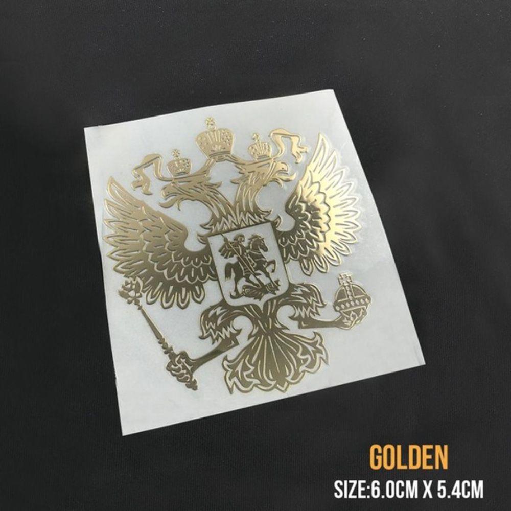 Sticker Auto Decals Car Stickers Federation Eagle Emblem Nickel Metal Coat of Arms of Russia