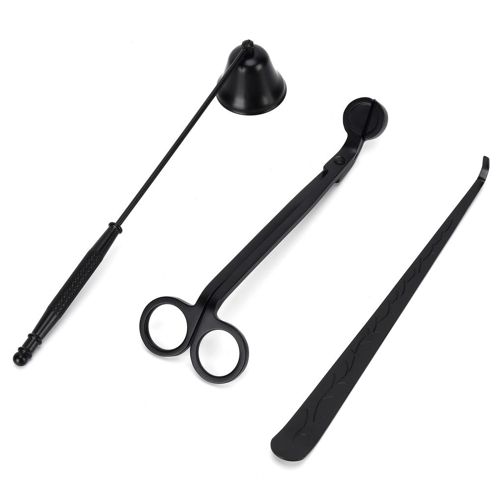 3PCS Candle Accessory Set Candle Wick Trimmer Cutter Snuffer Extinguisher Wick Dipper Gift
