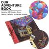 12 Inch DIY Photo Album Balloon Style Style 60-Page Kraft Paper Retro Photo Album Holiday / Children / Travel Souvenir Book
