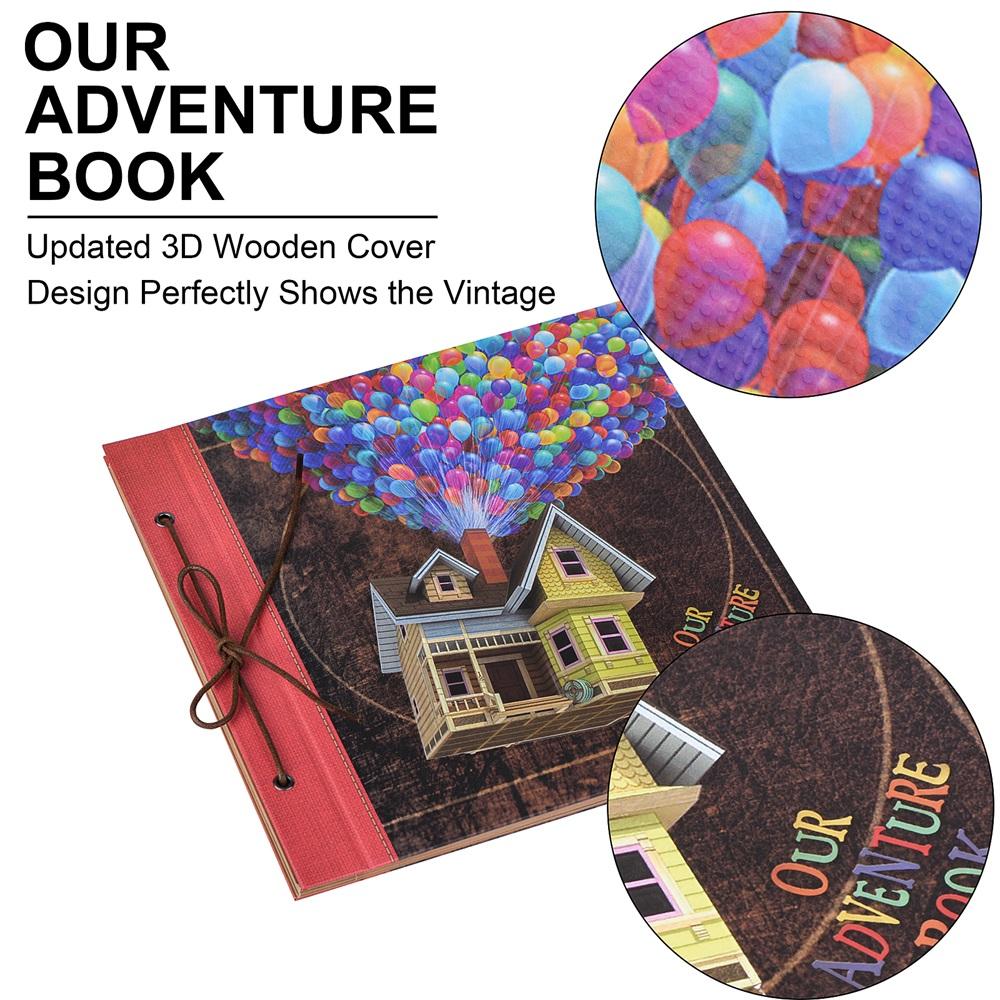 12-дюймовый DIY Фотоальбом Стиль Воздушный Шар Стиль 60 Страниц Крафт-Бумага Ретро Фотоальбом Праздничная / Детская / Путешествия Книга Сувениров