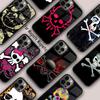 Мультяшный чехол-магнит с черепом и костями для APPLE iPhone 17 Air 16 14 13 12 Pro Max 15 Plus Зарядка MagSafe Чехол