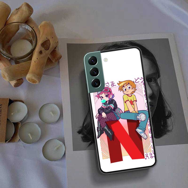 Scott Pilgrim anime Phone Case For Samsung Galaxy S22 S25 Ultra S21 S10 Plus S26 Edge S20 S23 S24 FE Cover Silicone Soft TPU