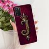Прозрачный Чехол Для Samsung A03s SM-A037F SM-A037M Для Samsung Galaxy A03s Чехол Роскошная Корона Буквы A-Z 2D Расписной Мягкий Чехол для Телефона
