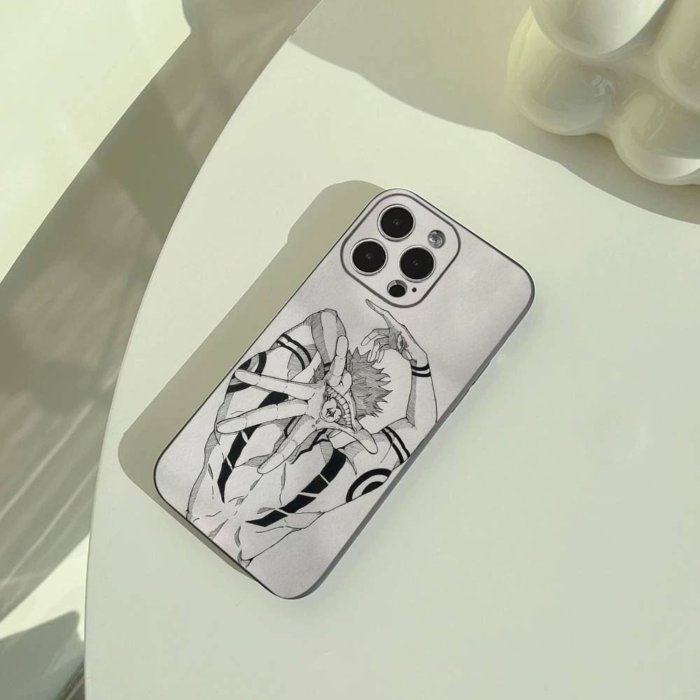 Популярный-Аниме--Магическая битва Чехол для телефона Для iPhone 17,16,15,14,13,12,11 Pro Max, Легкий и практичный Мягкий черный чехол