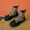 2024 Lace Up Boots Woman Retro Zebra Print Ankle Boots Women Short Platform Boots Women Thick-heeled  Motorcycle Boots