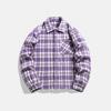 Lapel Plaid Jacket for Men and Women Same Style Spring and Autumn Loose Trend Couples Single-breasted Casual Hong Kong Style Jacket for Men