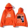 Rapper Myke Towers Tour Hooded Long-sleeved Harajuku Casual Sweatshirt With Hooded Fleece Clothes Sudaderas Hoody