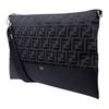 Fendi Кожаная сумка-клатч с принтом и пэчворком, маленькая мужская, черная 7N0144-ARK1-F1IKJ