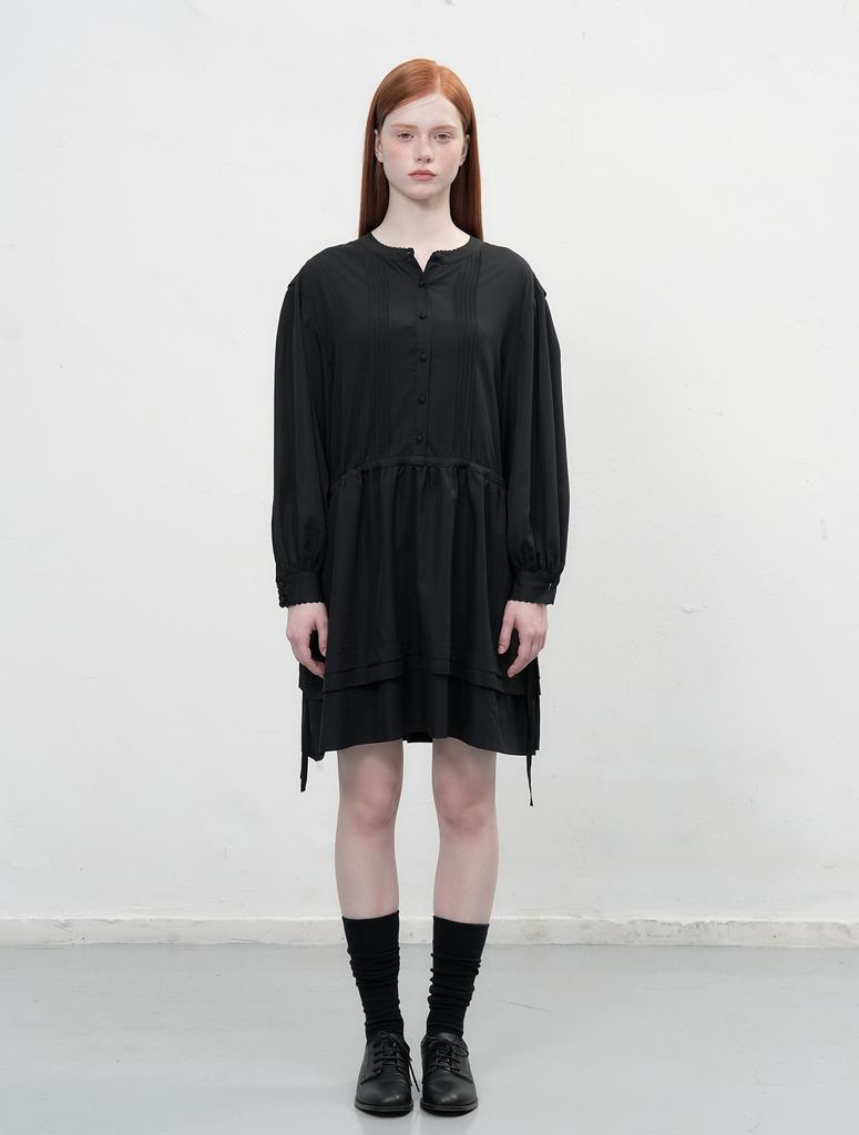 General Idea Double Flare String Dress [Black] / Wbe3L15503