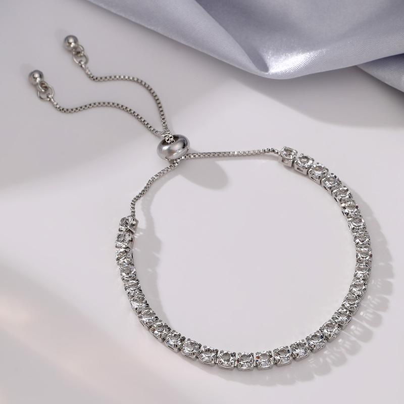 Модный геометрический кристальный регулируемый браслет с бахромой, нишевый, легкая роскошь, персонализированный браслет, ювелирные изделия высокого класса