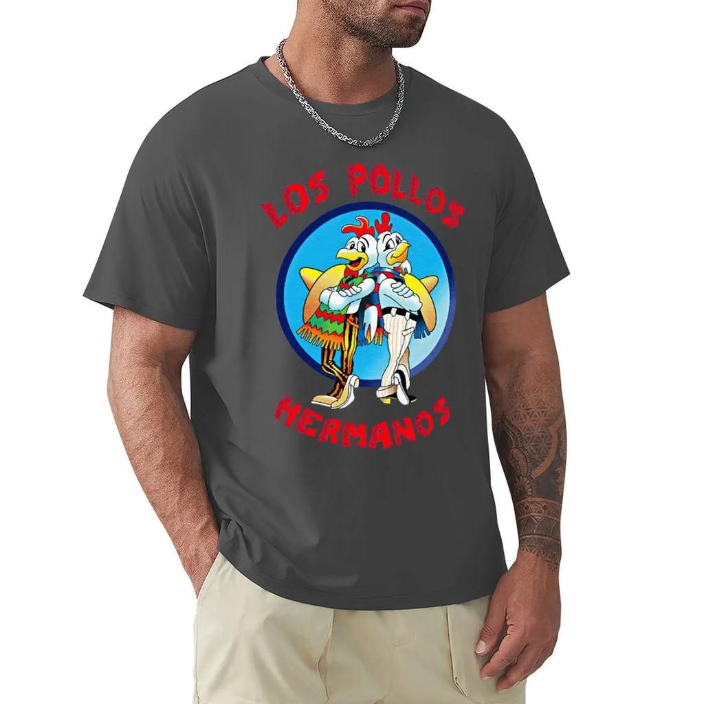Los Pollos Hermanos Cool And Funny Short Sleeved Casual Fashion Cotton T-shirt Tee Shirts