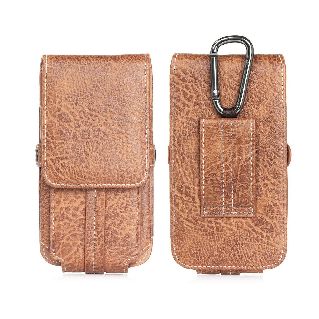 Наружный крючок, кожаный кошелек для карт, чехол для телефона, мужская подвесная поясная сумка, поясная сумка для инструментов для iPhone 12 Pro Samsung Huawei Xiaomi Redmi, зажим для ремня, чехол-кобура