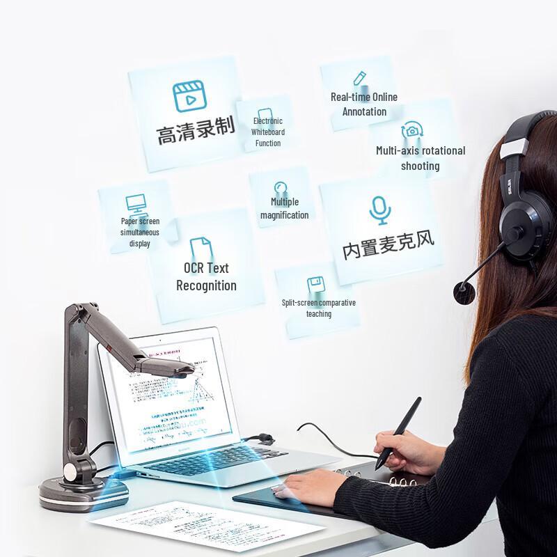 Zhihuixing Jieyu A3 High-Speed Document Camera CN plug (adapter included)