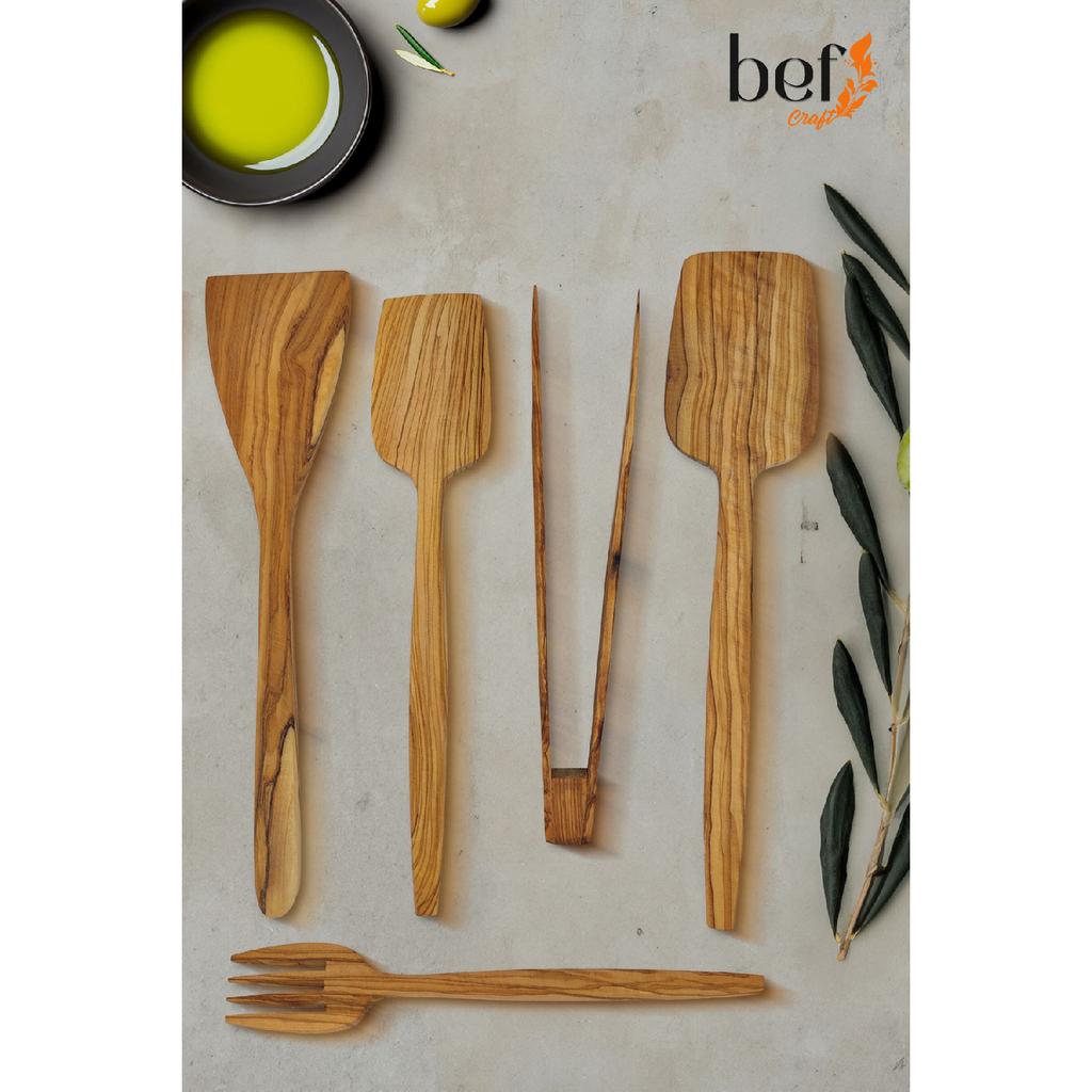 Wooden Spoon Tablespoon Wooden Serving Set Set Olive Wood Kitchen Utensils Dinnerware