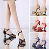 Women Adult 5.5CM Middle Heel Latin Dance Shoes Ballroom Dance Shoes Tango Salsa