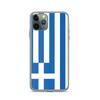 Coque iPhone - iPhone 11 Pro - Drapeau Grèce - Souple - Multicolore - Verticale