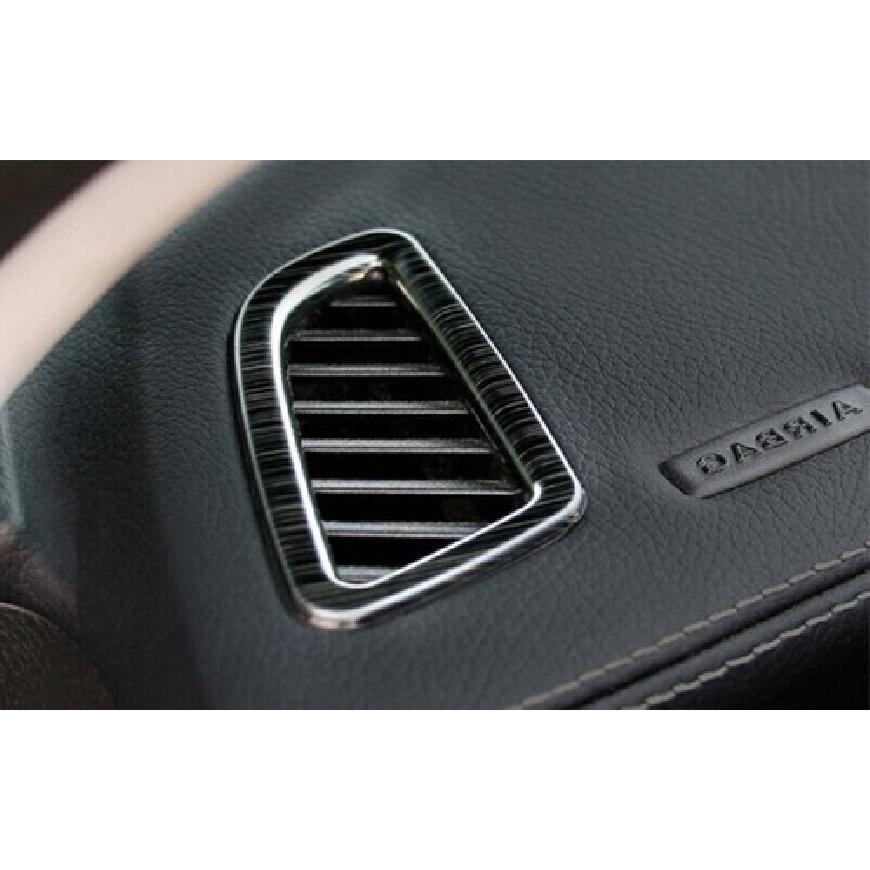 Dashboard Side Outlet Vent Black Titanium For Benz C-Class Cover Trim 2015-