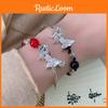 Butterfly Rose Chic Bracelet Womens Summer Fashion Retro Style National