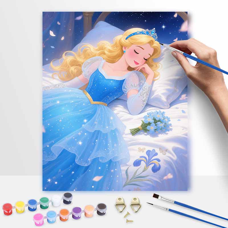 Disney Cinderella oil painting art kit handmade painting diy home decoration