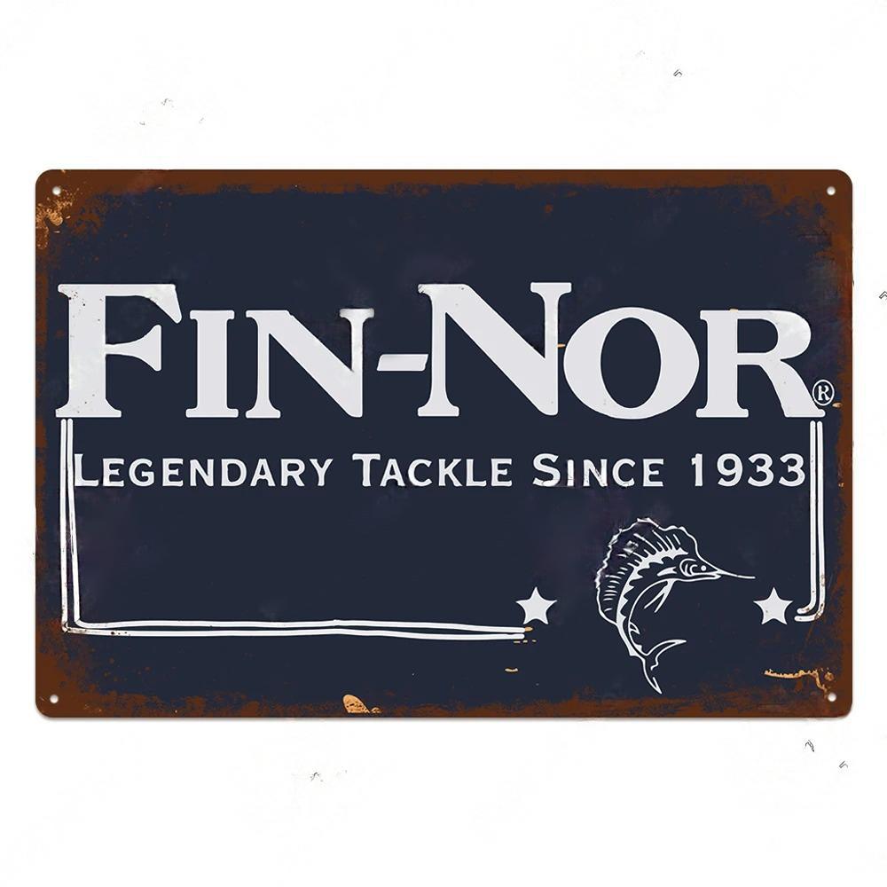 Fishing Gear Posters Vintage Metal Tin Signs Decor Retro Plaque Metal Plate Home Wall Art Room Decoration For