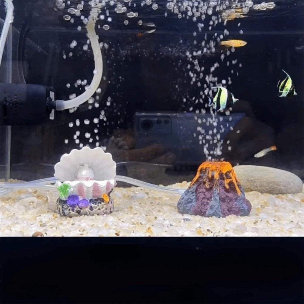 Креативное украшение для аквариума «Вулкан», мини-размер, имитация вулкана, смола, альпинарий, для аквариума