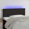 VidaXL LED Headboard Bedroom Furniture Single Bed Accessory Headboard Interior Black 80x5x78/88 3121308