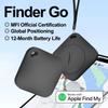 Умный Bluetooth GPS трекер Мини-локатор Сертифицирован MFI для приложения Apple Find My, Напоминание о потере, Глобальный поисковик местоположения для ключей, кошелька, домашних животных, детей, автомобиля