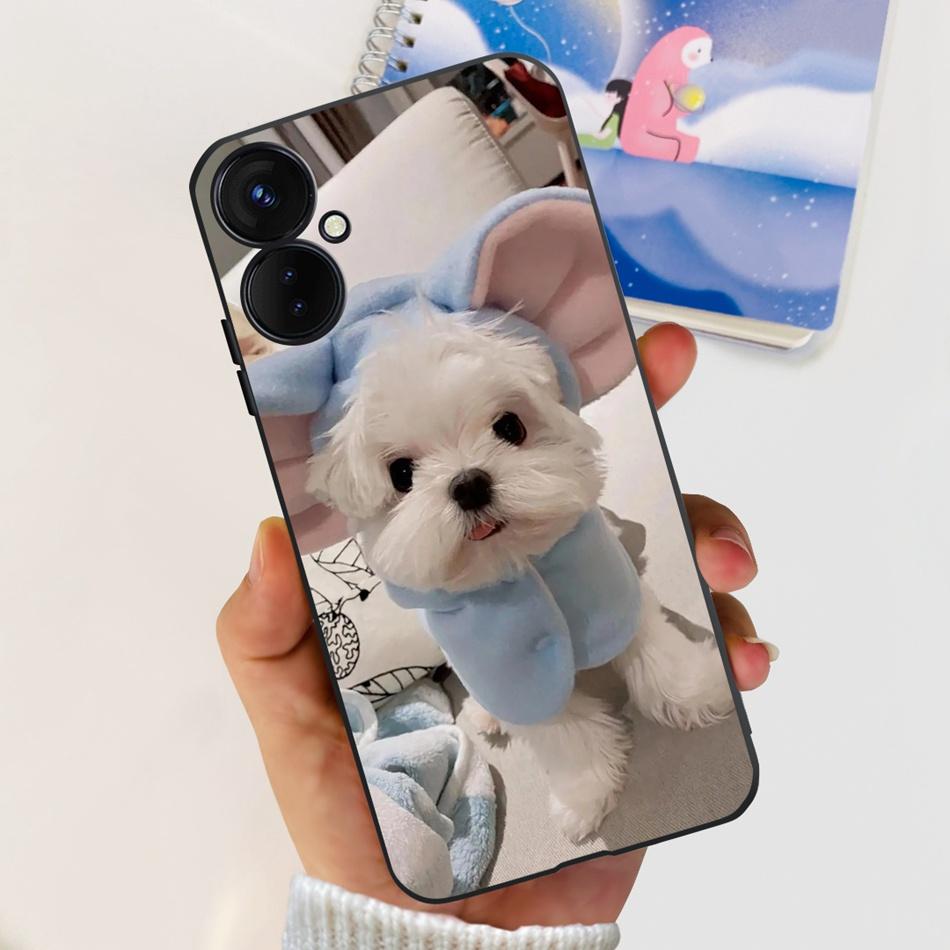 Для Tecno Spark 9 Pro KH7 KH7n Милый Мультяшный Чехол Для Телефона Для Tecno Spark 9Pro Черный Силиконовый Мягкий ТПУ Чехлы