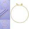 Love Heart Drop Chain Bell Pendant Thin Chain Water Wave Necklace Anklet Bracelet Thick Chain