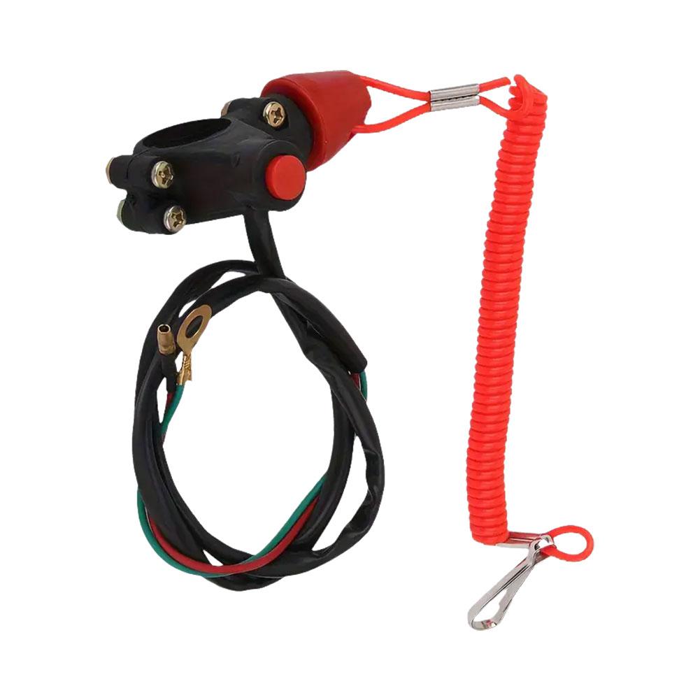 Мотоцикл ATV Tether Lanyard Аварийный выключатель двигателя Кнопка выключения для Suzuki KTM для Yamaha для Kawasaki Universal Par