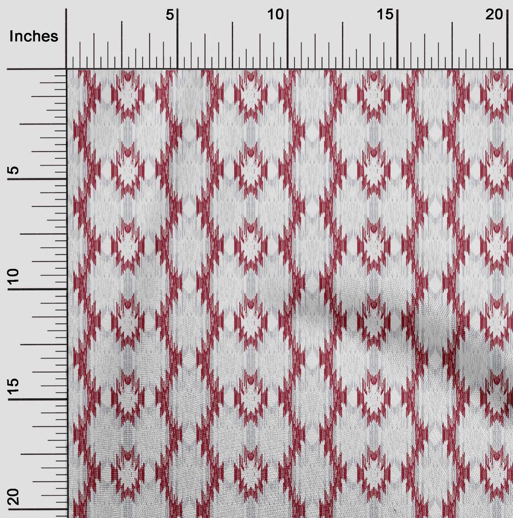 oneOone Cotton Flex Fabric Aztec Ikat Print Fabric By Yard 40 Inch Wide
