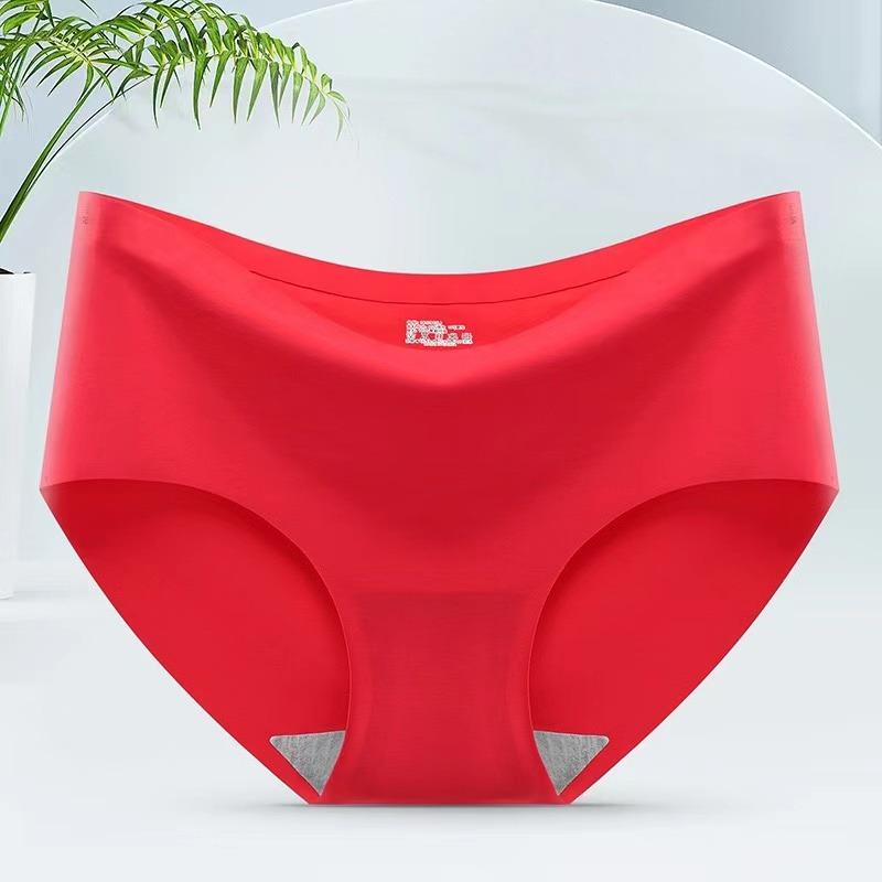 Ice Silk Underwear Seamless Panties Women Intimate Briefs Girls Plus Size Underpants Multiple Color Options Female Lingerie
