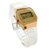CASIO цифровые часы Vintage Series Kids Gold Clear Band Overseas модель [Casio] A168XESG-9A мужские женские [Товар]