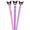 Sanrio Kuromi Figure Light Pen 3-piece Set, Mixed Colors, 1 Set