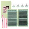 640 Tufts Diy Single Tufts Of False Eyelashes Natural Thick D-Song Segmented Grafting Eyelashes