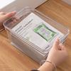 HAISIDIKE Clear Plastic Dustproof Storage Box with Lid and Handle