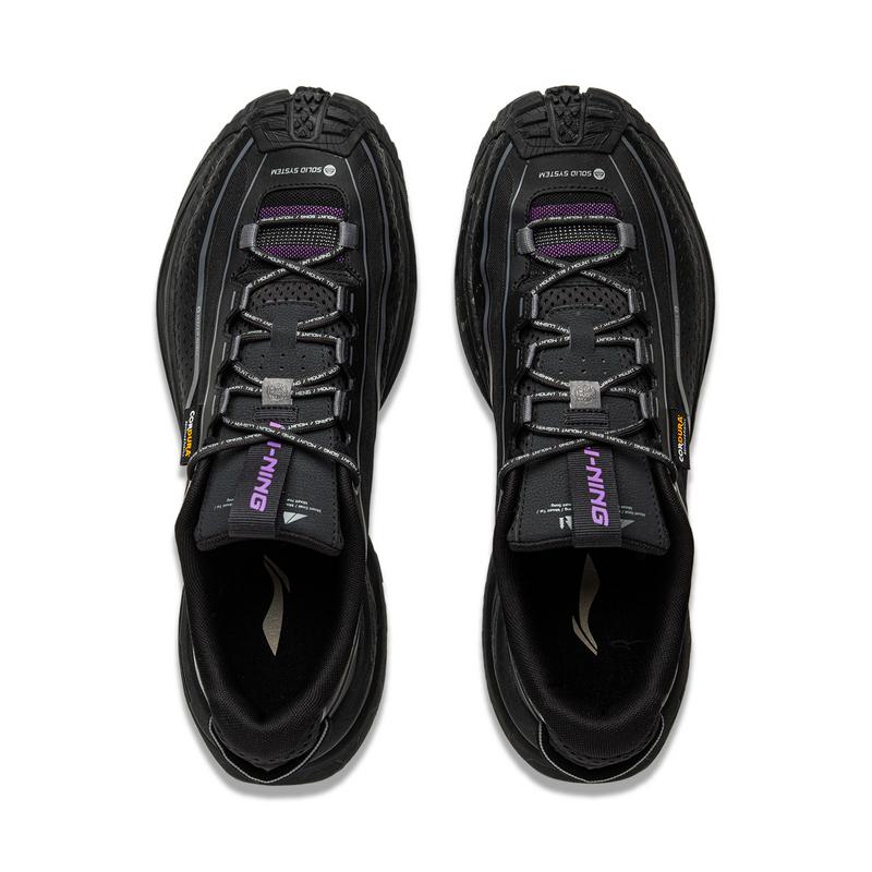 Li Ning CF Trail Running Rebound водонепроницаемые устойчивые к проколам низкие кроссовки для походов на открытом воздухе унисекс кроссовки темно-черные AHTU023-3