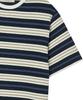 BEYOND CLOSET [Collection Line] Airy Stripe Short Sleeve Knit Navy
