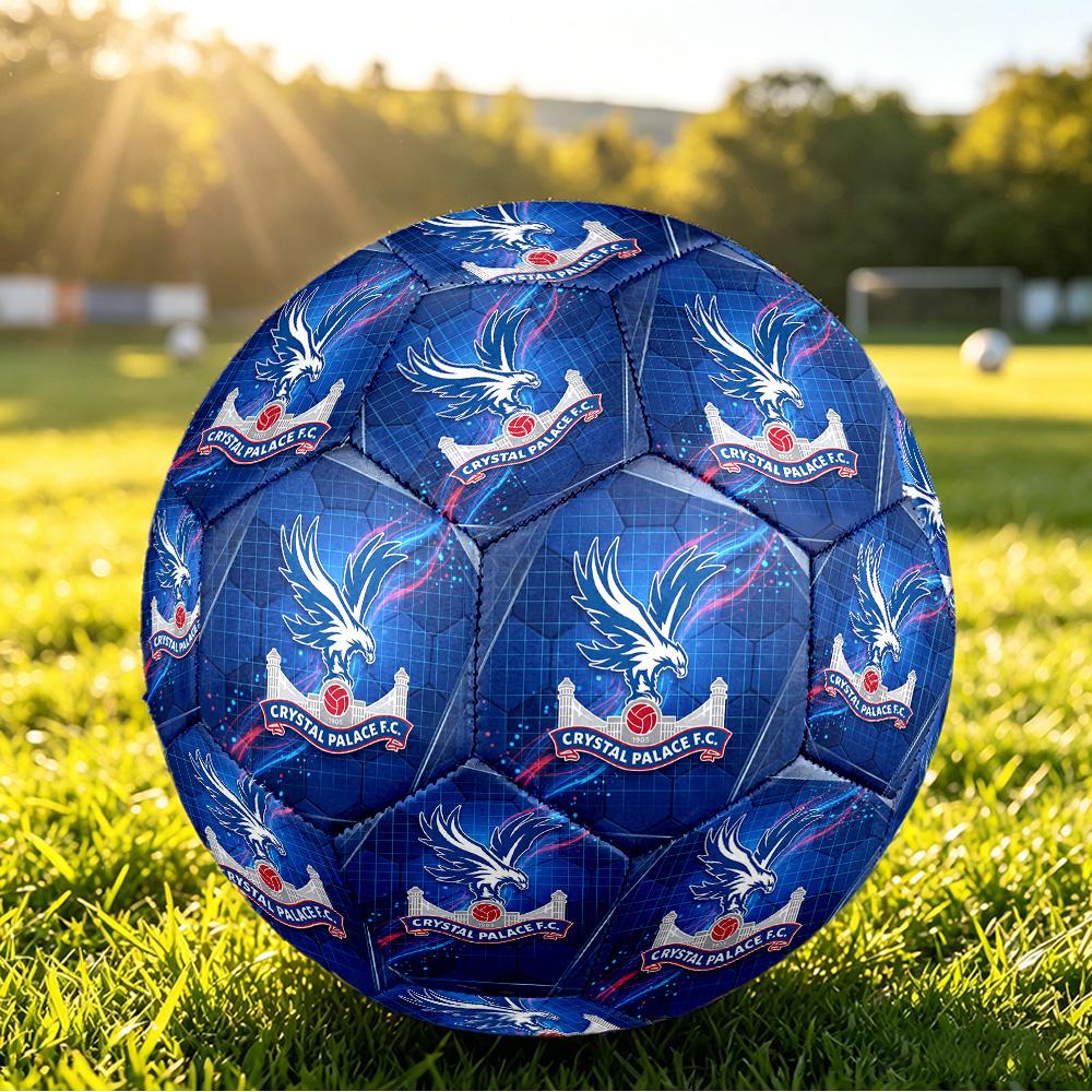 Футбольный мяч Crystal Palace, размер 5, с принтом, противоскользящий, для взрослых, футбольный сувенир для фанатов футбола