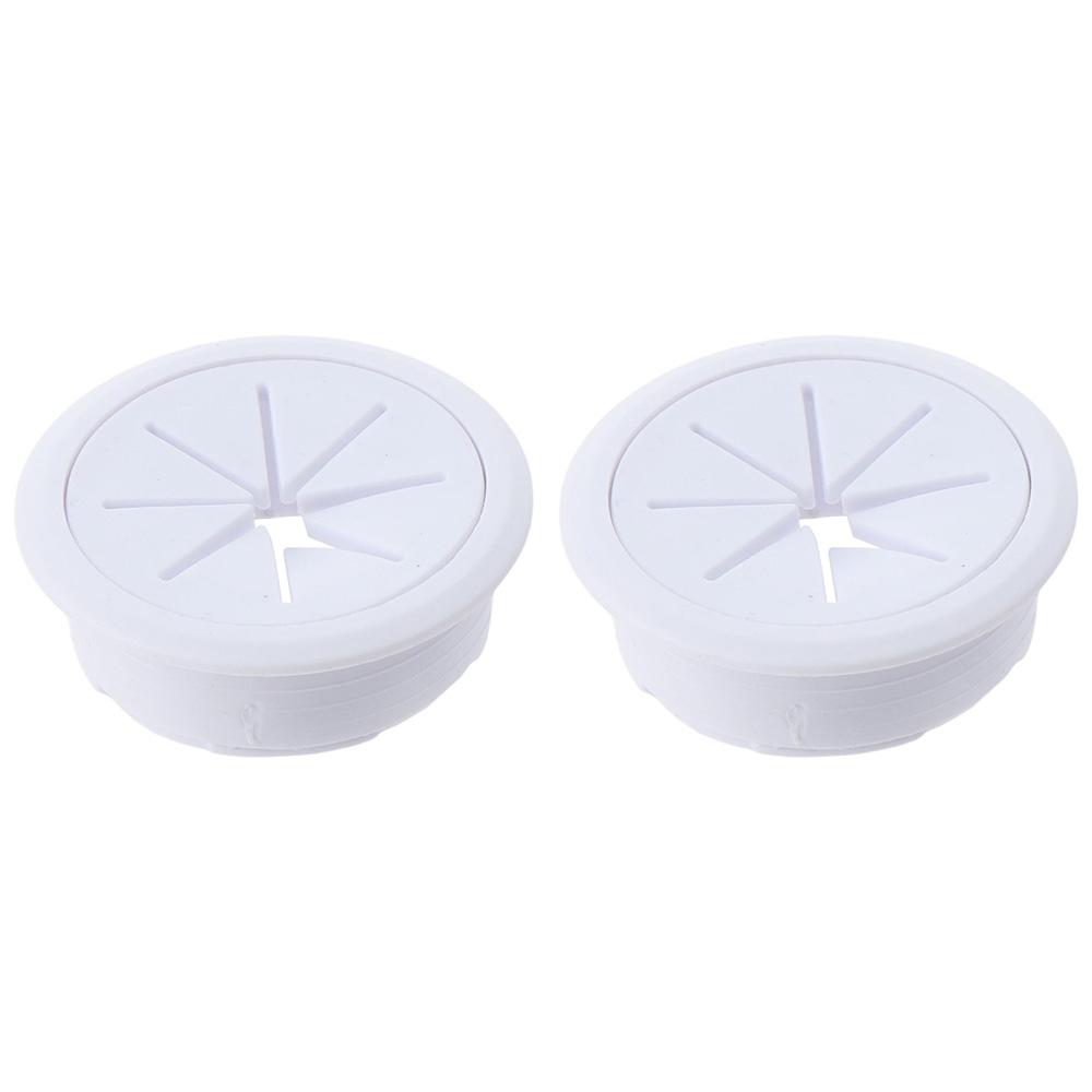 2 шт. Пластиковые люверсы для стола, круглые отверстия для проводов, прочная крышка для офиса