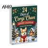 Christmas Party Favors 2026 Corgi Advent Calendar, 24 Days Acrylic Dog Ornaments Countdown 2D Day Holiday Pendants for Xmas Tree, Home Decor,