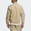 Adidas Originals Trefoil MW TT Casual Stand Collar Plaid Track Jacket Men Outerwear Beige GN3795