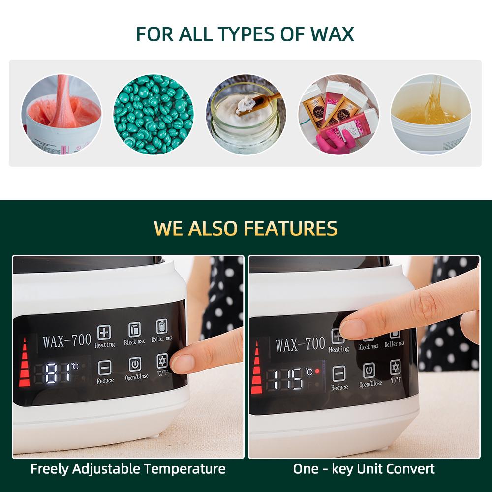 500 мл нагреватель воска электрический нагреватель воска для удаления волос машина для окунания воска горшок для депиляции воск для рук, ног, тела, парафиновый эпилятор