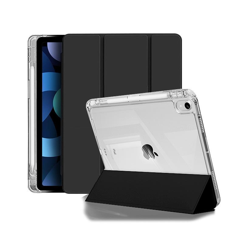 Совместимый с чехлом для планшета iPad 2025, 10 Pro, 11-дюймовый, Тройной прозрачный акриловый чехол для iPad с держателем для стилуса