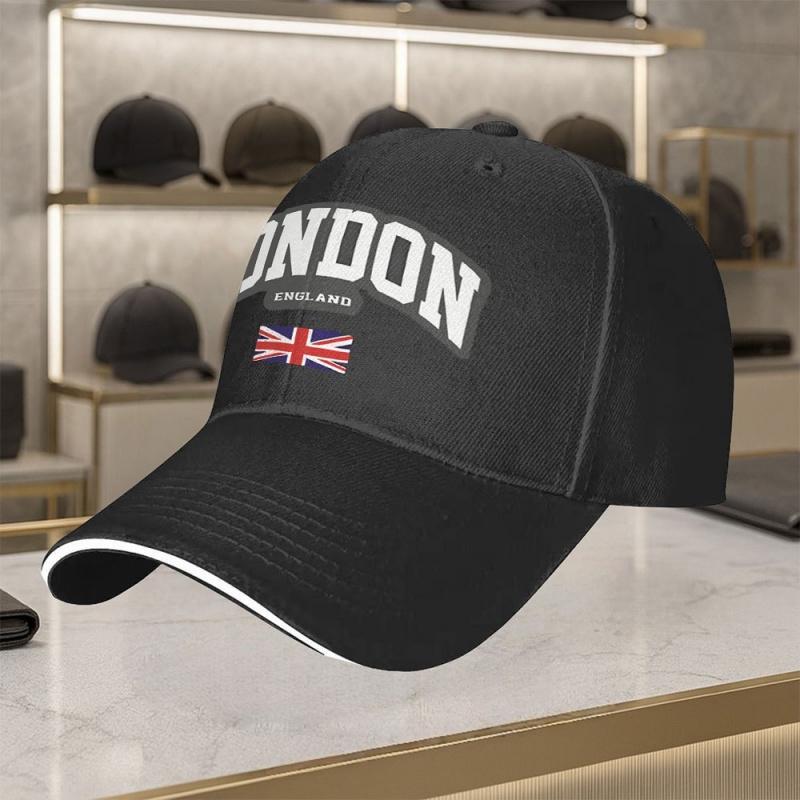 Unisex Trendy Baseball Cap UnisexS Hat London England UK Flag Pattern Print Series Fashion Versatile Daily Commute Wear Additions