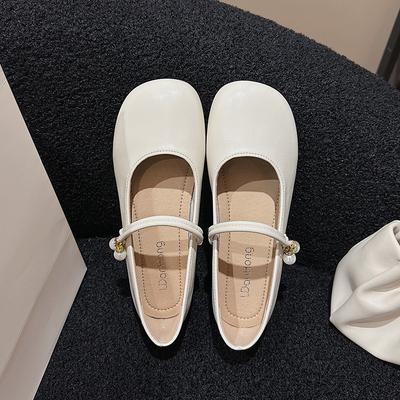 Туфли Мэри Джейн с квадратным носком женские ретро новые на толстом каблуке одинарные туфли мягкая подошва универсальная обувь