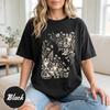Comfort Colors® Винтажная футболка с кошками 90-х Ретро Коттеджкор Котята Графическая футболка Оверсайз Эстетика Цветочный Кот Мама Футболка Милый Питомец Цветочный Топ
