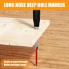 Механический длинный карандаш для деревообработки с точилкой, скрайбер для деревообработки, стержни для глубоких отверстий для архитекторов