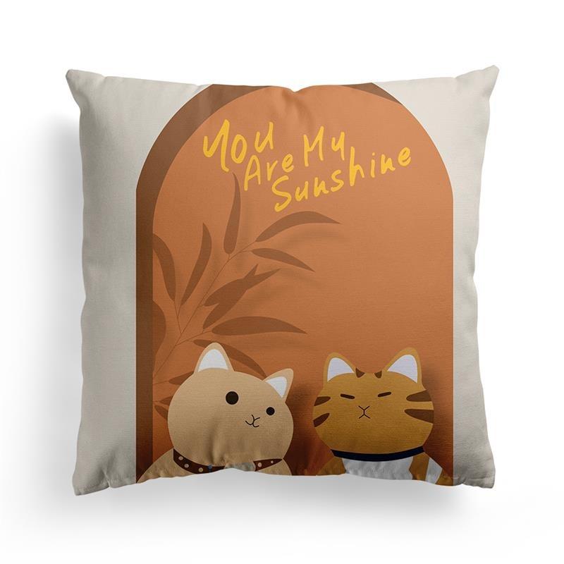 Оранжевый геометрический диван наволочка для подушки украшение для спальни офис гостиная дома наволочка